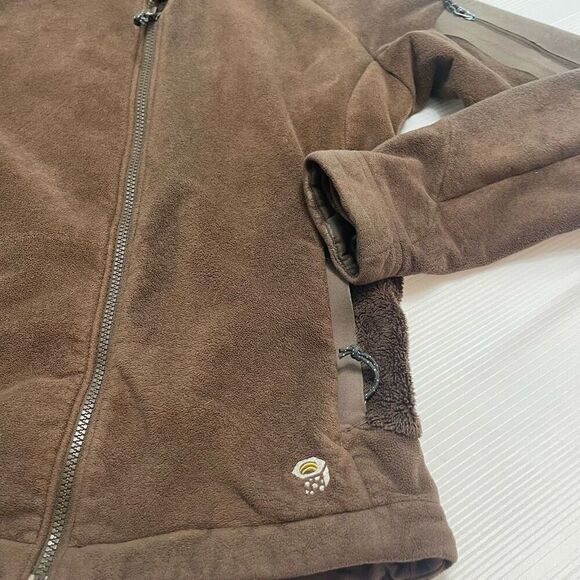 Mountain Hardwear Fleece Jacket Womens Small Brown Zip Up Long Sleeve Outdoor - Picture 7 of 10